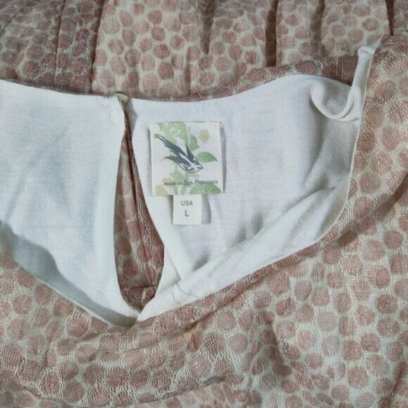 Anthropologie Weston Wear Made in San Francisco Tulle Polka Dot Dress L - Picture 10 of 11